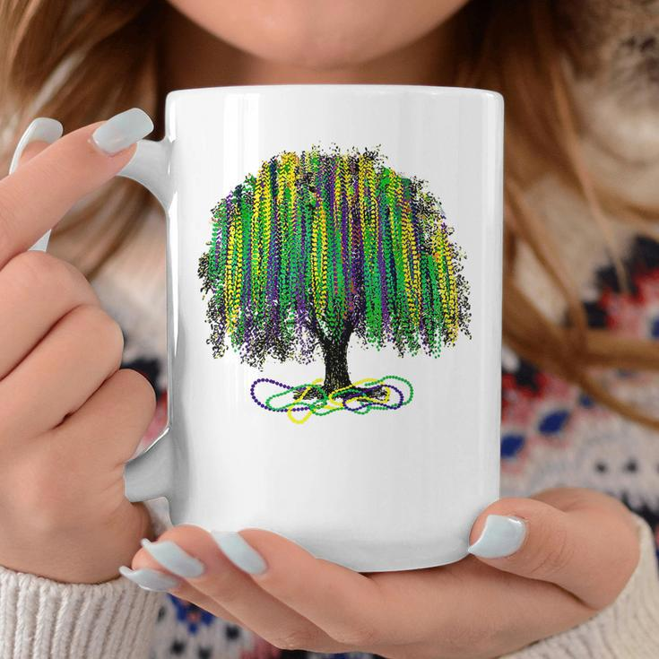 Mardi Gras Tree Beads New Orleans 2023 Watercolor Vintage Coffee Mug Personalized Gifts