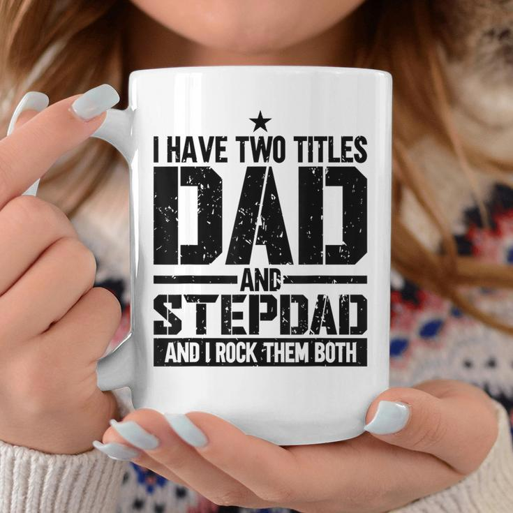 Mens Funny Fathers Day For Step Dad Birthday Vintage Coffee Mug Funny Gifts