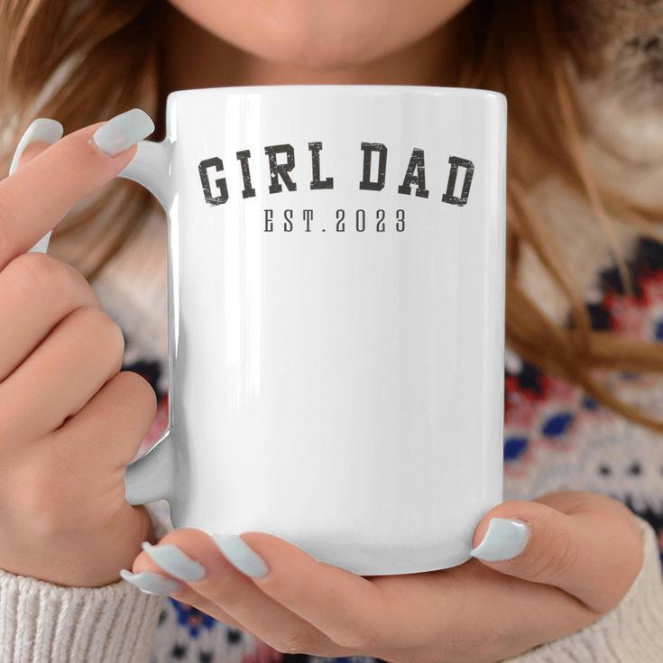Mens Girl Dad Est 2023 Dad To Be Gifts Fathers Day New Baby Girl Coffee Mug Personalized Gifts