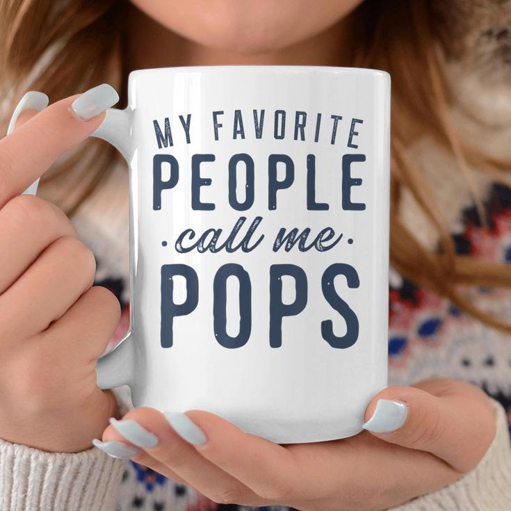 Mens My Favorite People Call Me Pops Gifts Fathers Day Coffee Mug Unique Gifts