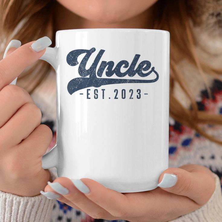 Mens Uncle Est 2023 Uncle To Be Gifts New Uncle Coffee Mug Unique Gifts