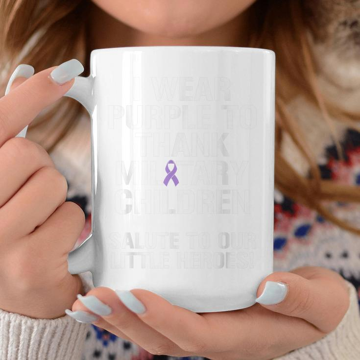 Military Child Month Purple Up Pride Brave HeroesCoffee Mug Funny Gifts