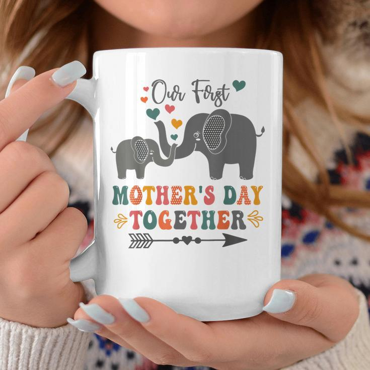 Mothers DayOur First Mothers Day Together Elephant Design Coffee Mug Personalized Gifts