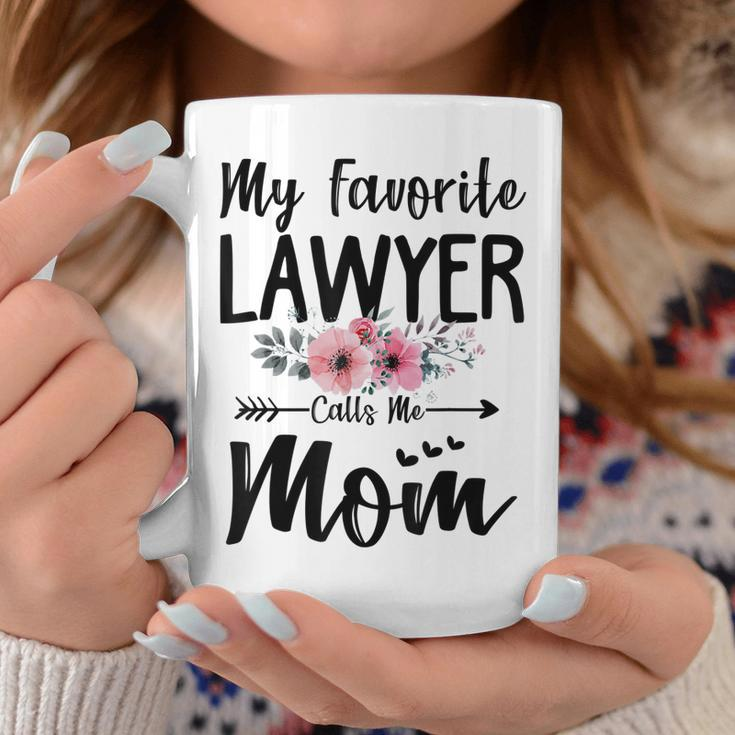 My Favorite Lawyer Calls Me Mom Flowers Mothers Day Gift Coffee Mug Personalized Gifts