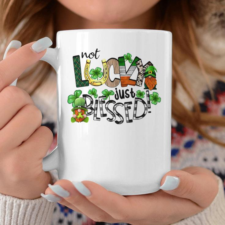 Not Lucky Just Blessed Gnomes Shamrock Saint Patricks Day Coffee Mug Personalized Gifts