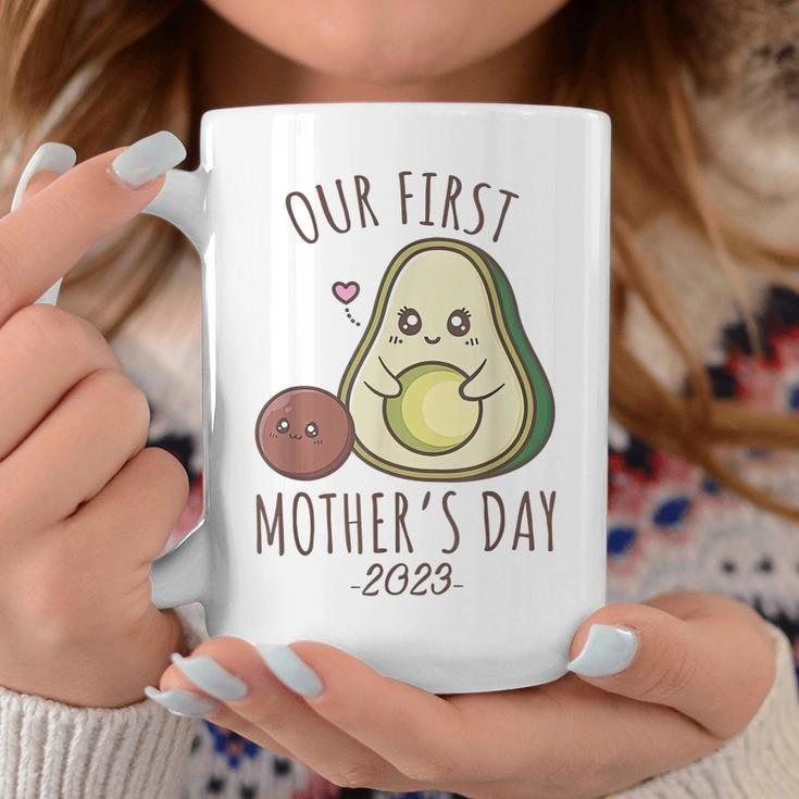 Our First Mothers Day 2023 Cute Avocado Mom Coffee Mug Unique Gifts
