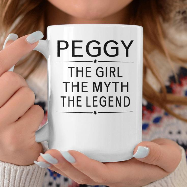 Peggy The Girl The Myth Legend Name Coffee Mug Funny Gifts