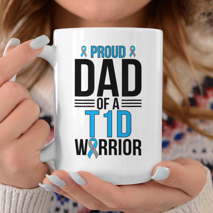 Proud T1d Diabetes Warrior Dad Type 1 Diabetes Fighter Dad Gift For Mens Coffee Mug Unique Gifts