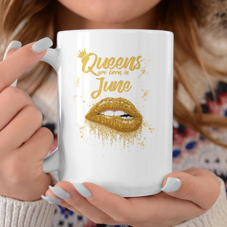 Queens Are Born In June Birthday For Black Women Coffee Mug Unique Gifts