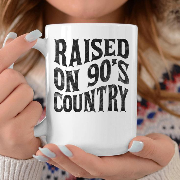 Raised On 90’S Country Music Vintage Letter Print Coffee Mug Unique Gifts