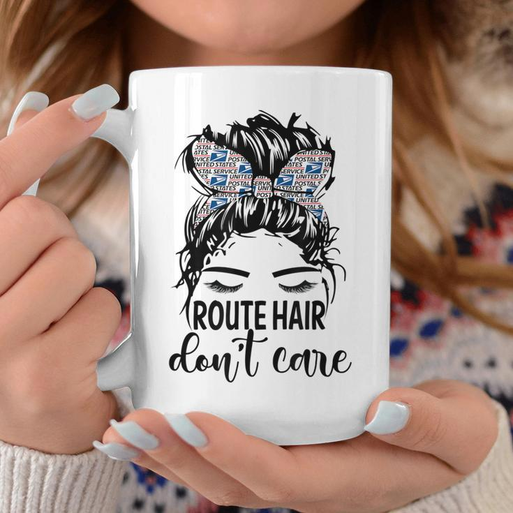 Route Hair Dont Care Mothers Day Mail Carrier Postal Worker Coffee Mug Personalized Gifts