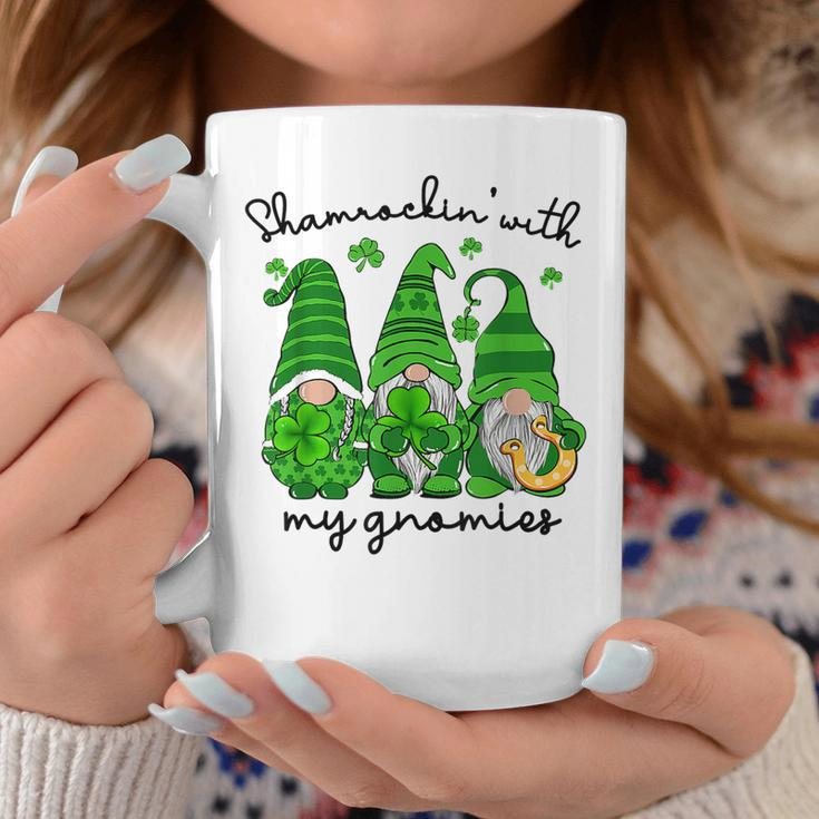 Shamrockin With My Gnomies St Patricks Day Gnome Shamrock Coffee Mug Personalized Gifts