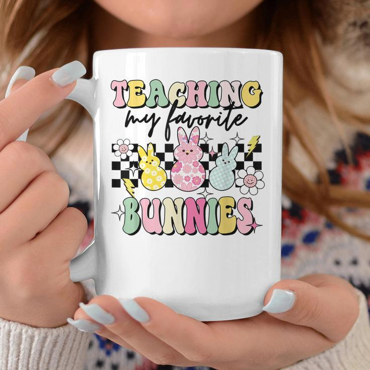 Teaching My Favorite Bunnies Cute Teacher Funny Easter Day Coffee Mug Unique Gifts