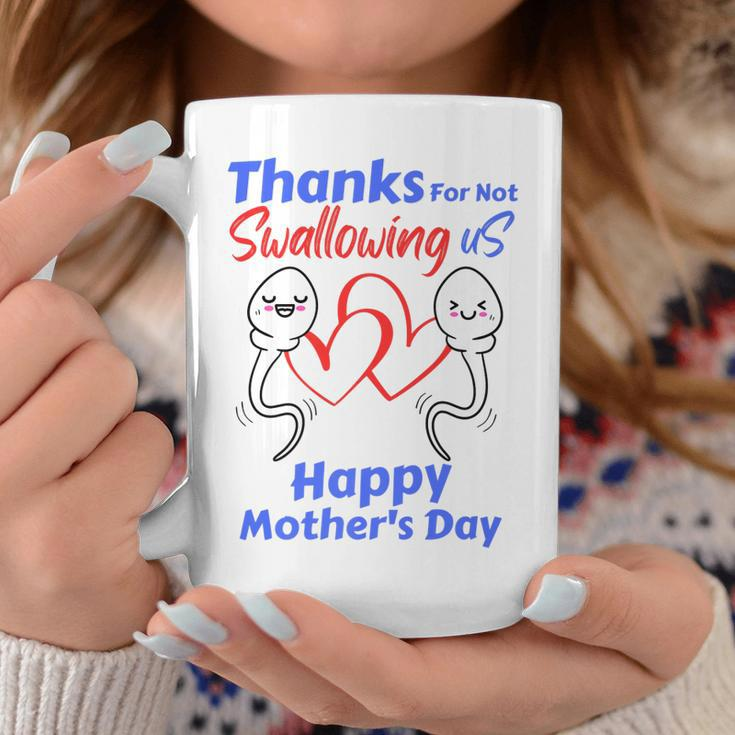 Thanks For Not Swallowing Us Happy Mothers Day Fathers Day  Coffee Mug Personalized Gifts
