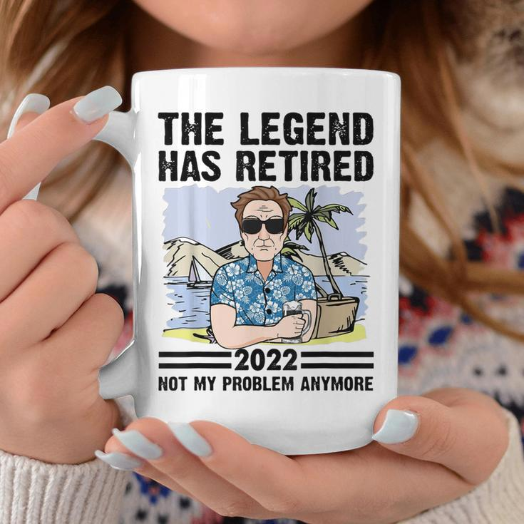 The Legend Has Retired Not My Problem Anymore Retirement Gift For Mens Coffee Mug Funny Gifts