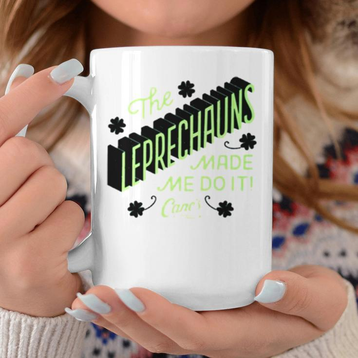 The Leprechauns Made Me Do It Raising Canes Chicken Fingers Coffee Mug Unique Gifts
