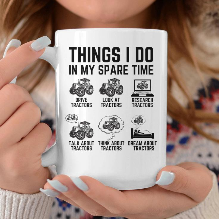 Tractor 6 Things I Do In My Spare Time Funny Tractor Driver Coffee Mug Funny Gifts