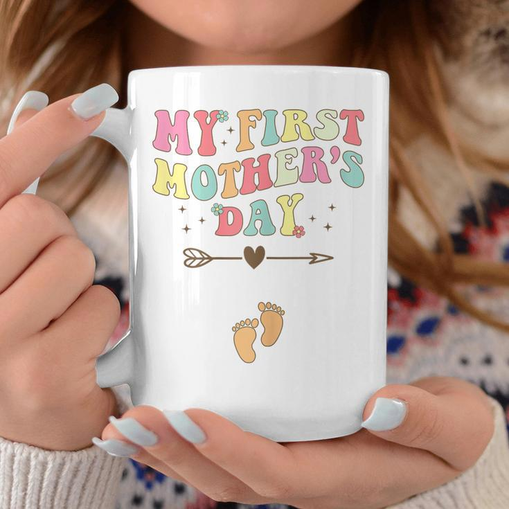 Womens My First Mothers Day Pregnancy Announcement Pregnant Mom Coffee Mug Unique Gifts