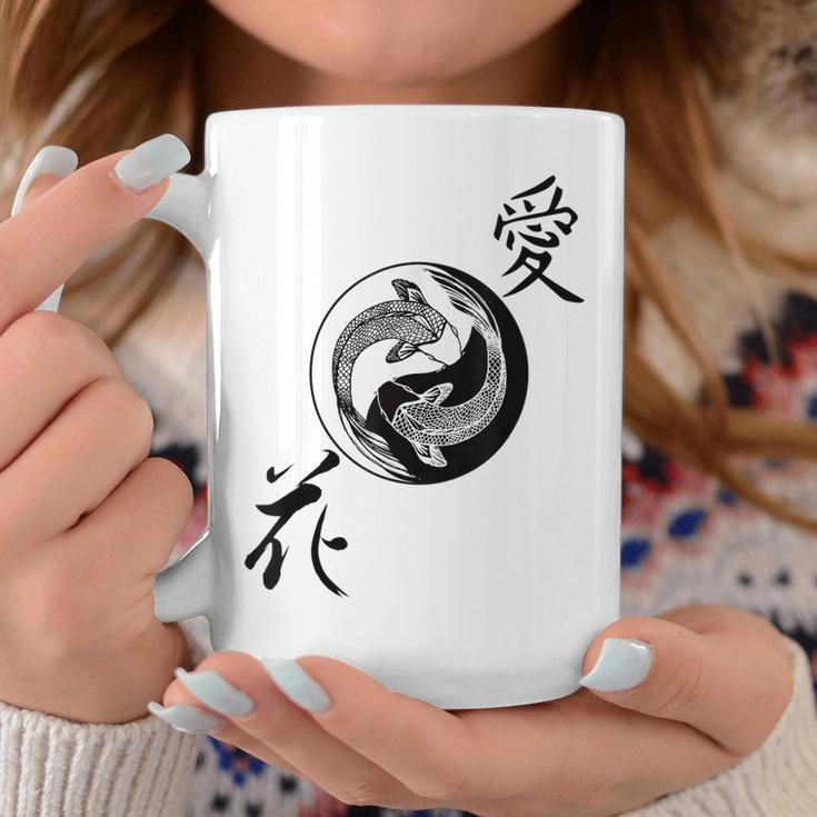 Yin Yang Koi Fish Butterfly Nishikigoi Gift Coffee Mug Unique Gifts