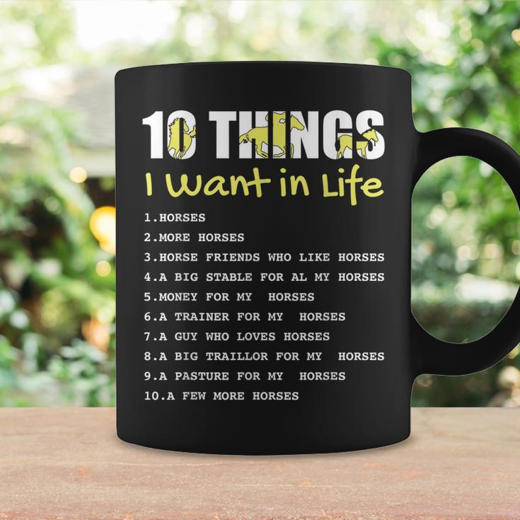 10 Things I Want In Life Horse Funny Horse Gift For Girls Coffee Mug Gifts ideas