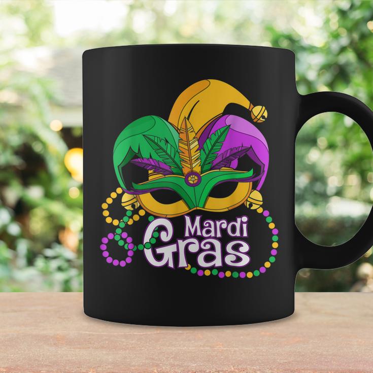 Mardi Gras T  Mardi Gras 2023 Beads Mask Feathers  V2 Coffee Mug