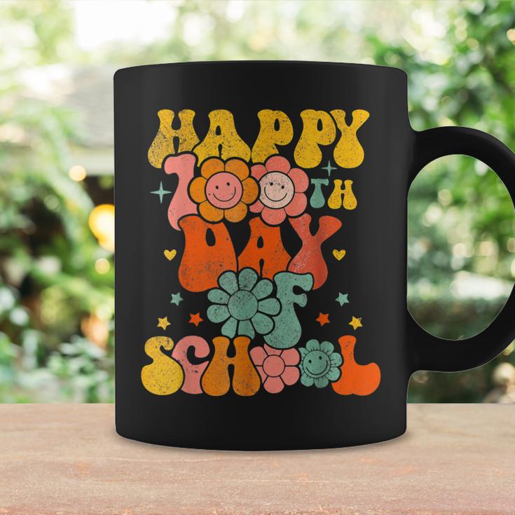 Teacher Kids Retro Groovy 100 Days Happy 100Th Day Of School  V2 Coffee Mug