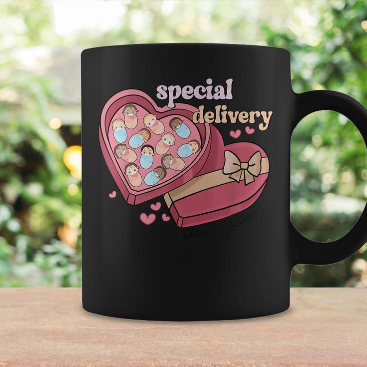 Special Delivery Labor And Delivery Nurse Valentines Day  Coffee Mug