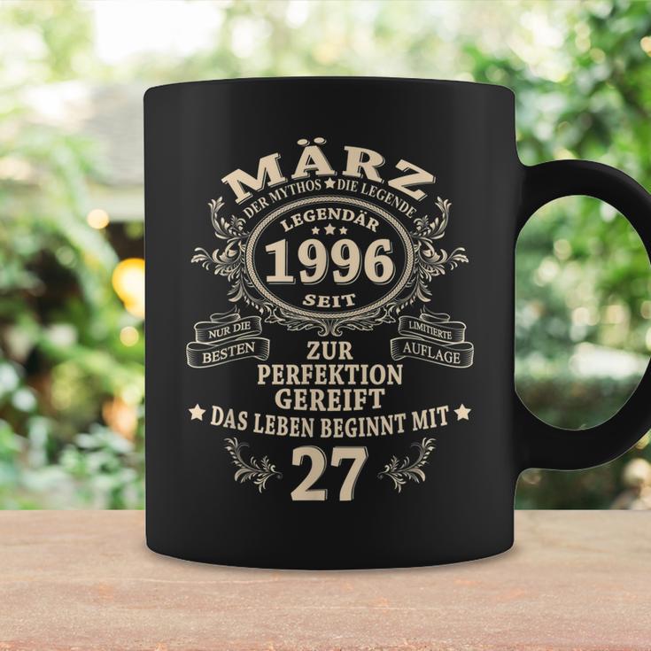 27 Geburtstag Geschenk Mann Mythos Legende März 1996 Tassen Geschenkideen