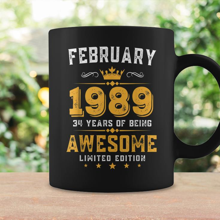 34 Years Old Gifts Vintage February 1989 34Th Birthday Coffee Mug Gifts ideas