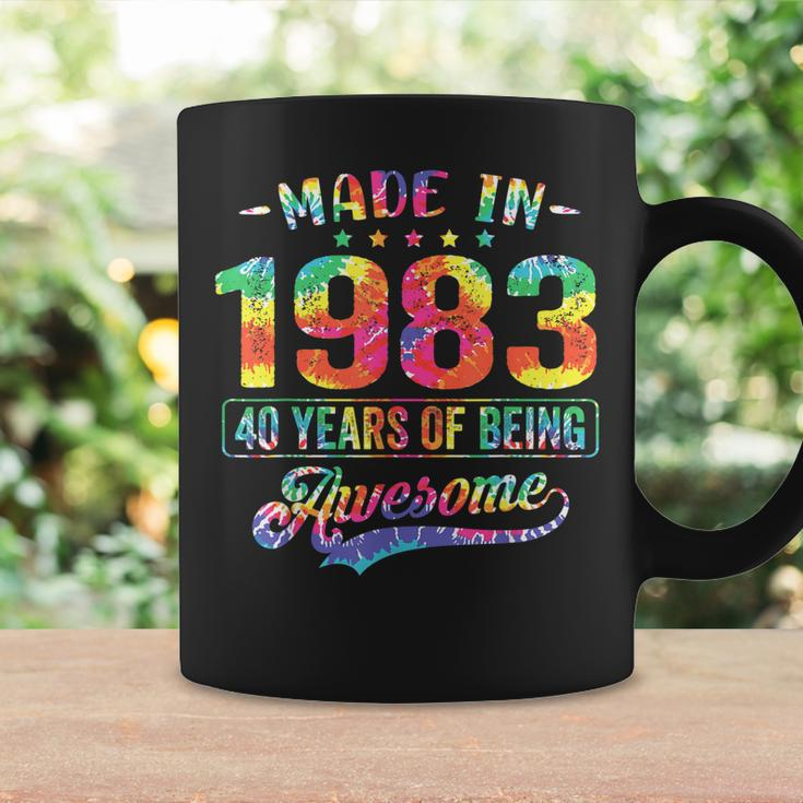 40 Year Old Gifts Made In 1983 Vintage 40Th Birthday Tie Dye Coffee Mug Gifts ideas