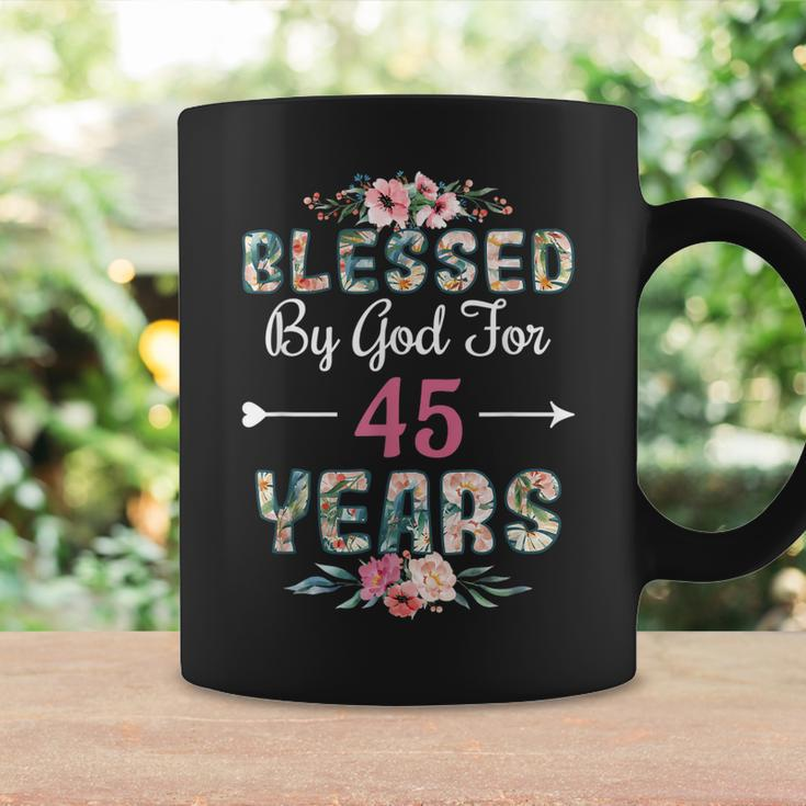 45Th Birthday Man Woman Blessed By God For 45 Years Coffee Mug Gifts ideas