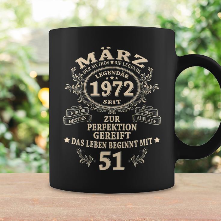 51 Geburtstag Geschenk Mann Mythos Legende März 1972 Tassen Geschenkideen