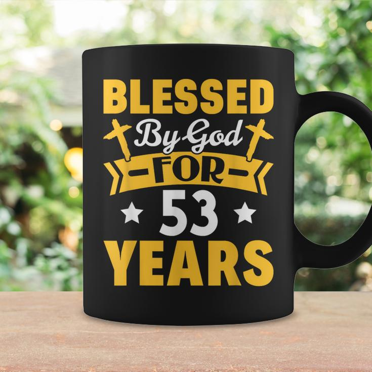 53Rd Birthday Man Woman Blessed By God For 53 Years Coffee Mug Gifts ideas