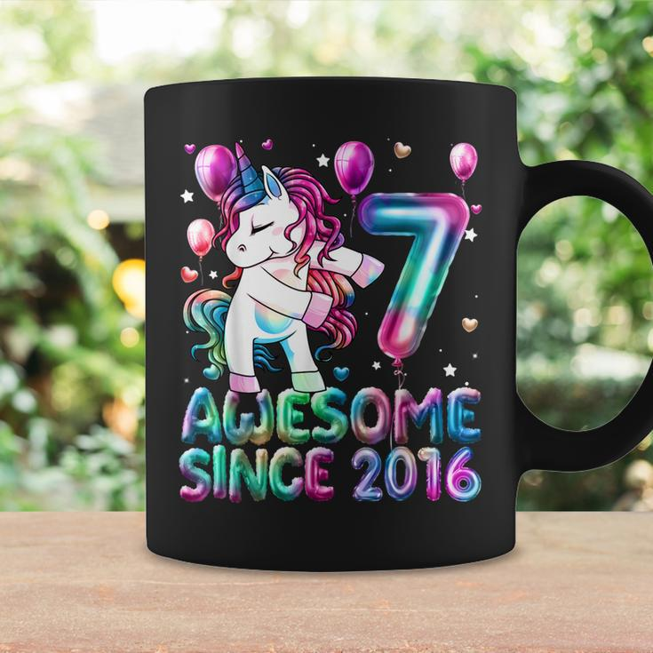 7 Years Old Unicorn Flossing 7Th Birthday Girl Unicorn Party Coffee Mug Gifts ideas