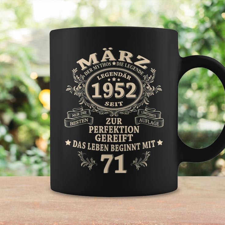 71 Geburtstag Geschenk Mann Mythos Legende März 1952 Tassen Geschenkideen