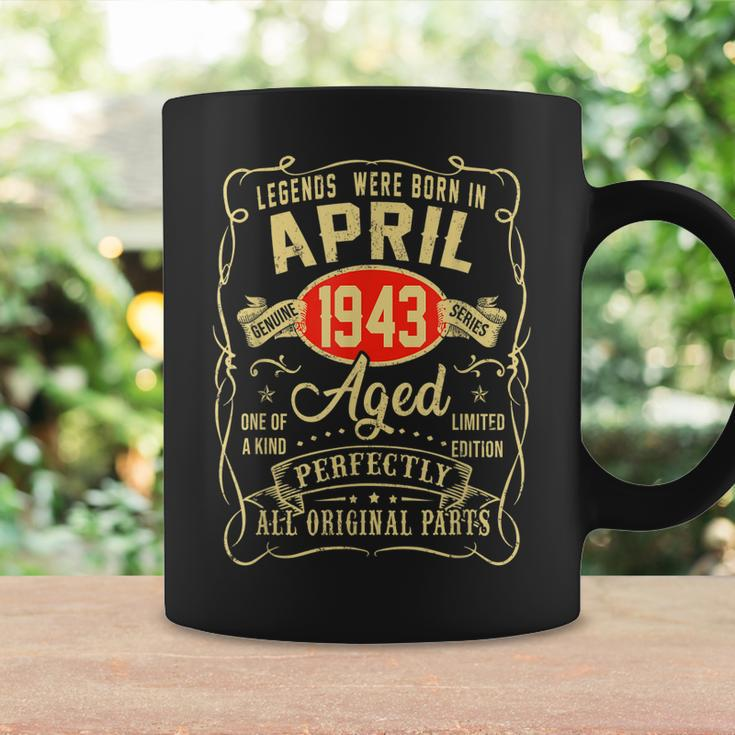 80Th Birthday Gift 80 Years Old Legends Born April 1943 Coffee Mug Gifts ideas