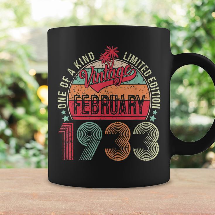 90 Year Old Vintage February 1933 90Th Birthday Men Women Coffee Mug Gifts ideas