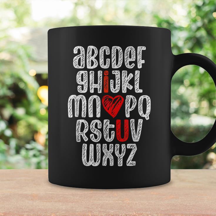 Abc Chalk Alphabet I Love You English Teacher Valentines Day Coffee Mug Gifts ideas