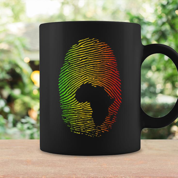 Africa Is In My Dna Fingerprint African Roots Africa Map Coffee Mug Gifts ideas