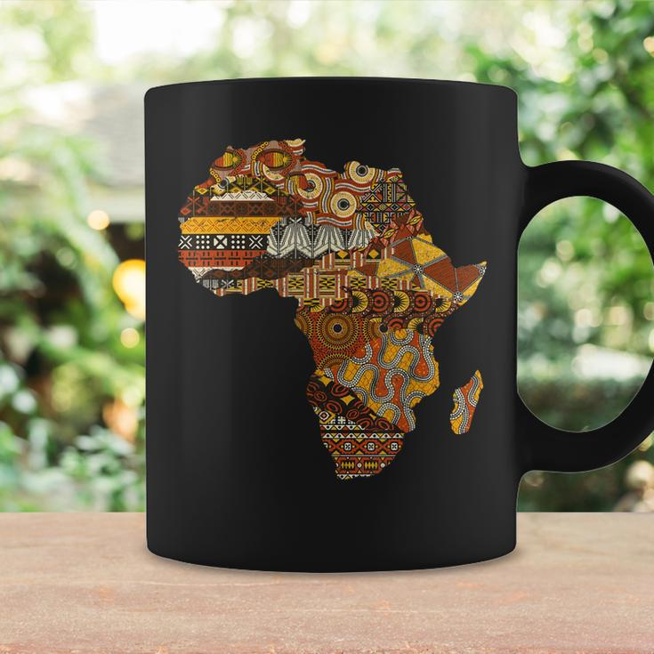 Africa Map Kente Cloth Black History Month Afro Africa Pride Coffee Mug Gifts ideas