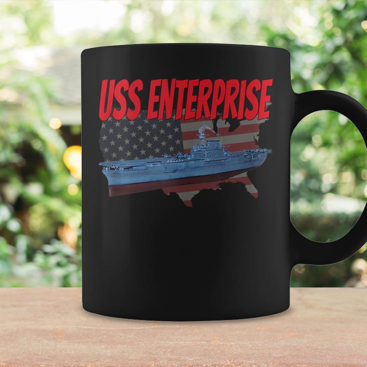 Aircraft Carrier Uss Enterprise Cv-6 Veteran Grandpa Dad Son Coffee Mug Gifts ideas