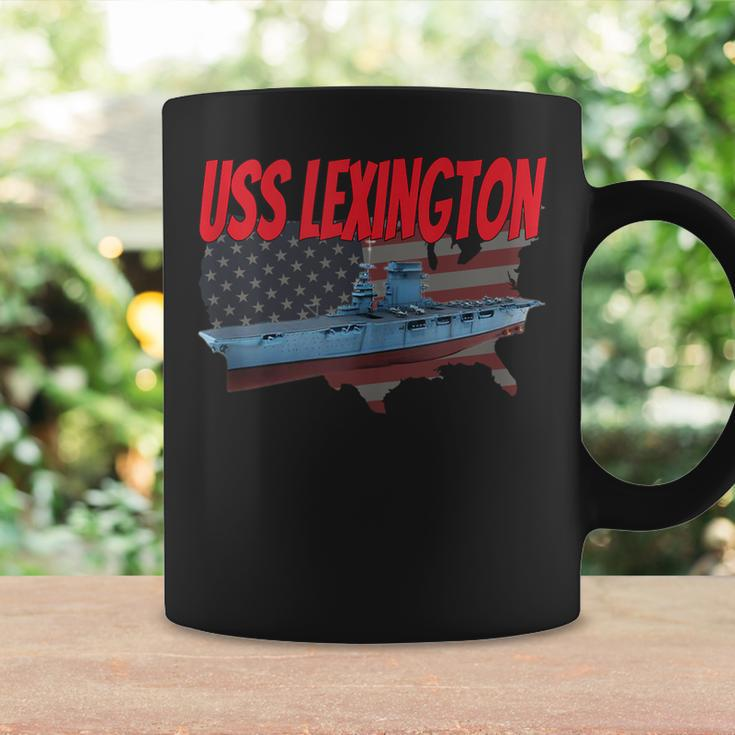 Aircraft Carrier Uss Lexington Cv-2 Veteran Grandpa Dad Son Coffee Mug Gifts ideas