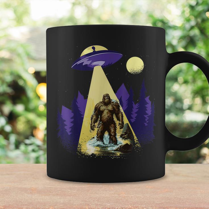 Alien Ufo Bigfoot Sasquatch Hunter In National Park Coffee Mug Gifts ideas