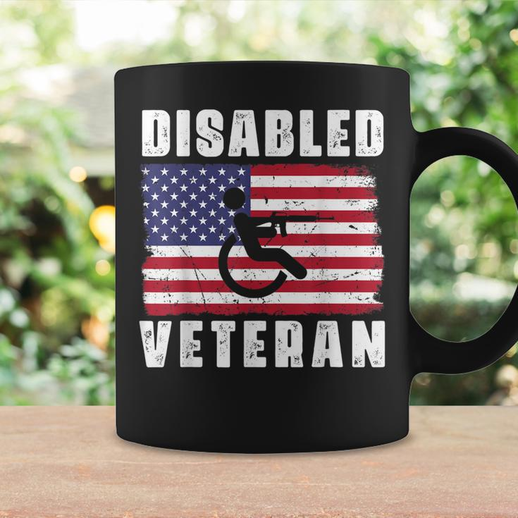 American Flag Retro Vintage Disabled Veteran Retro Vintage Coffee Mug Gifts ideas
