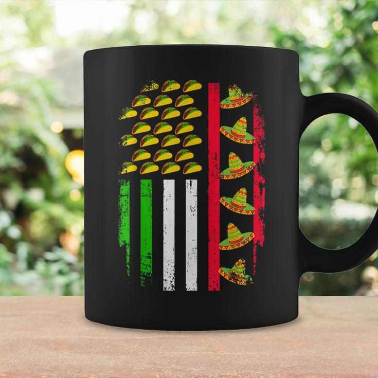 American Mexican Flag With Sombrero And Taco Cinco De Mayo Coffee Mug Gifts ideas