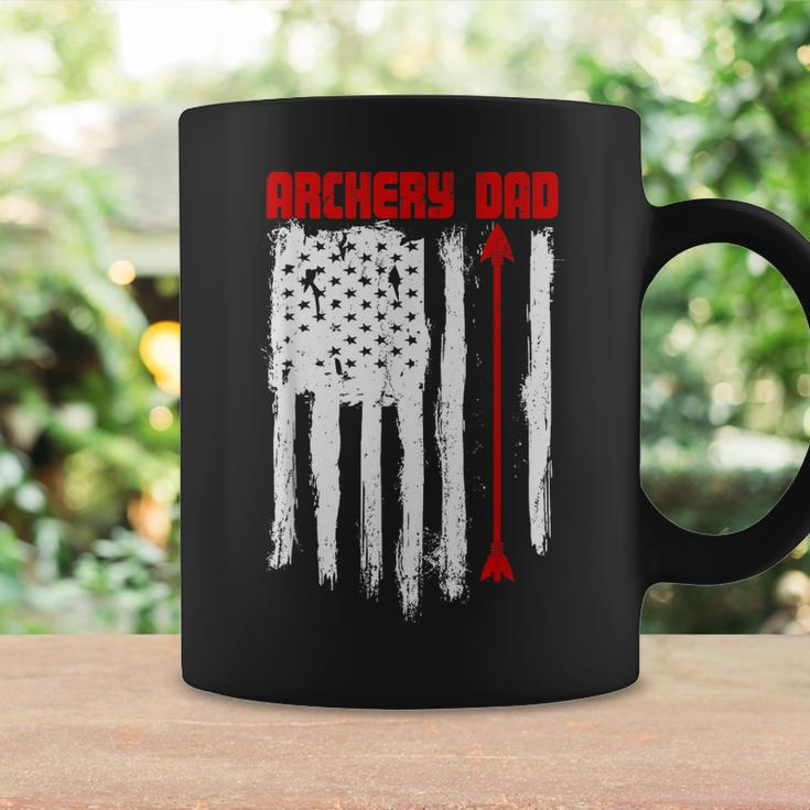 Archery Dad Vintage Usa Red White Flag Coffee Mug Gifts ideas