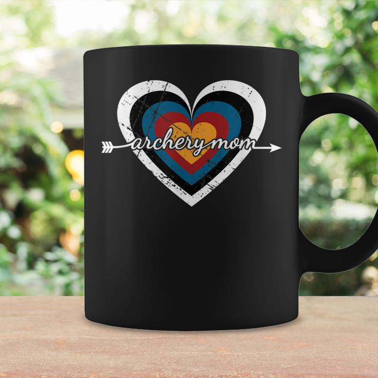 Archery Mom Target Heart - Usa Archery Coffee Mug Gifts ideas