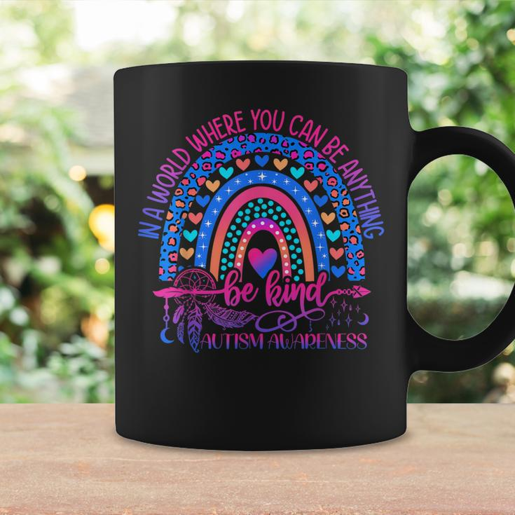 Autism Awareness Be Kind Leopard Rainbow Choose Kindness Coffee Mug Gifts ideas