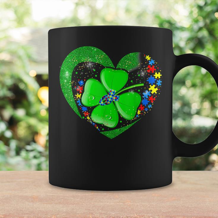 Autism Awareness Clover Shamrock Autism Mom St Patricks Day Coffee Mug Gifts ideas