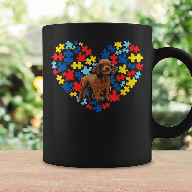 Autism Awareness Poodle Heart Dog Dad Dog Mom Gift Coffee Mug Gifts ideas